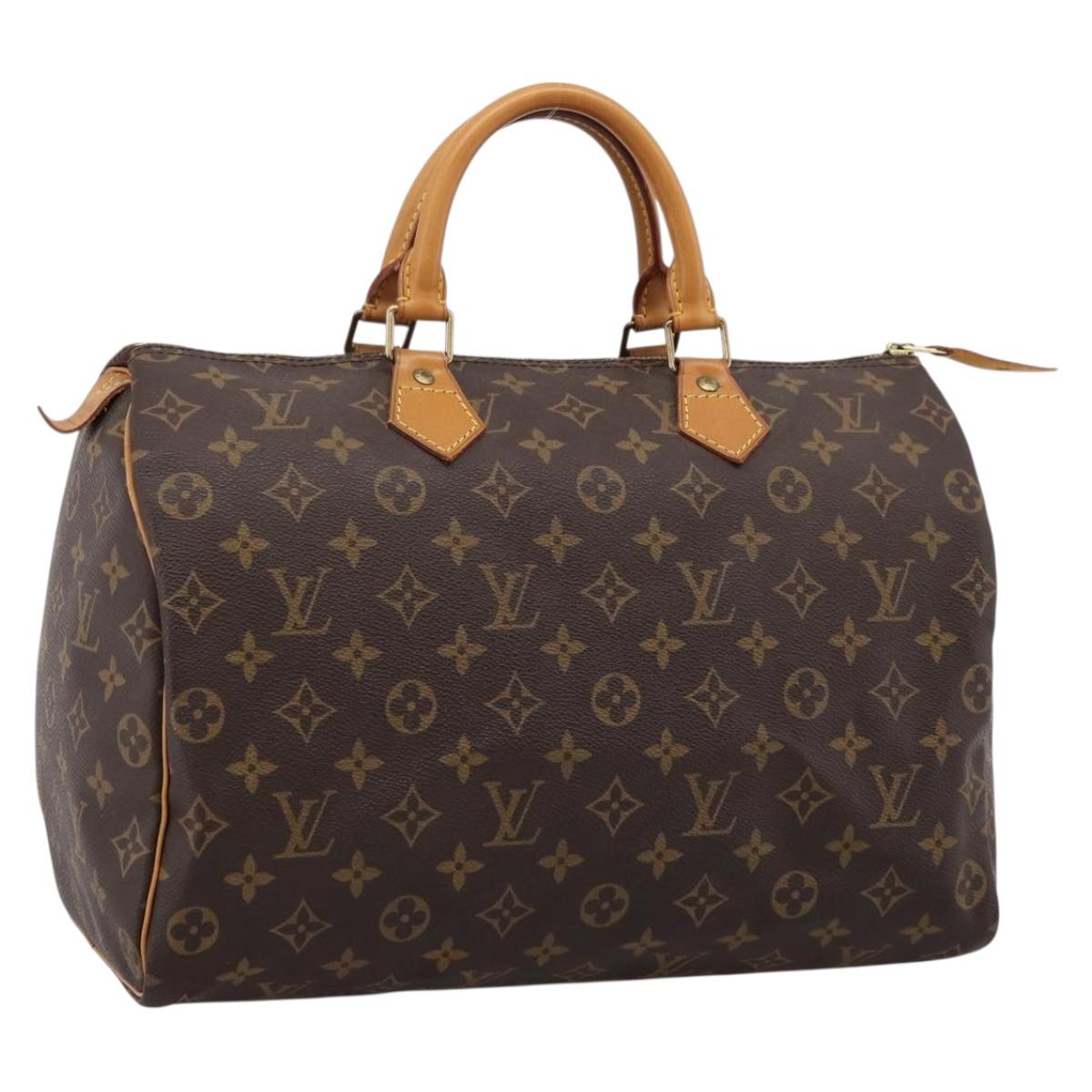 LOUIS VUITTON Monogram Speedy 35 Hand Bag M41524 LV Auth 201426