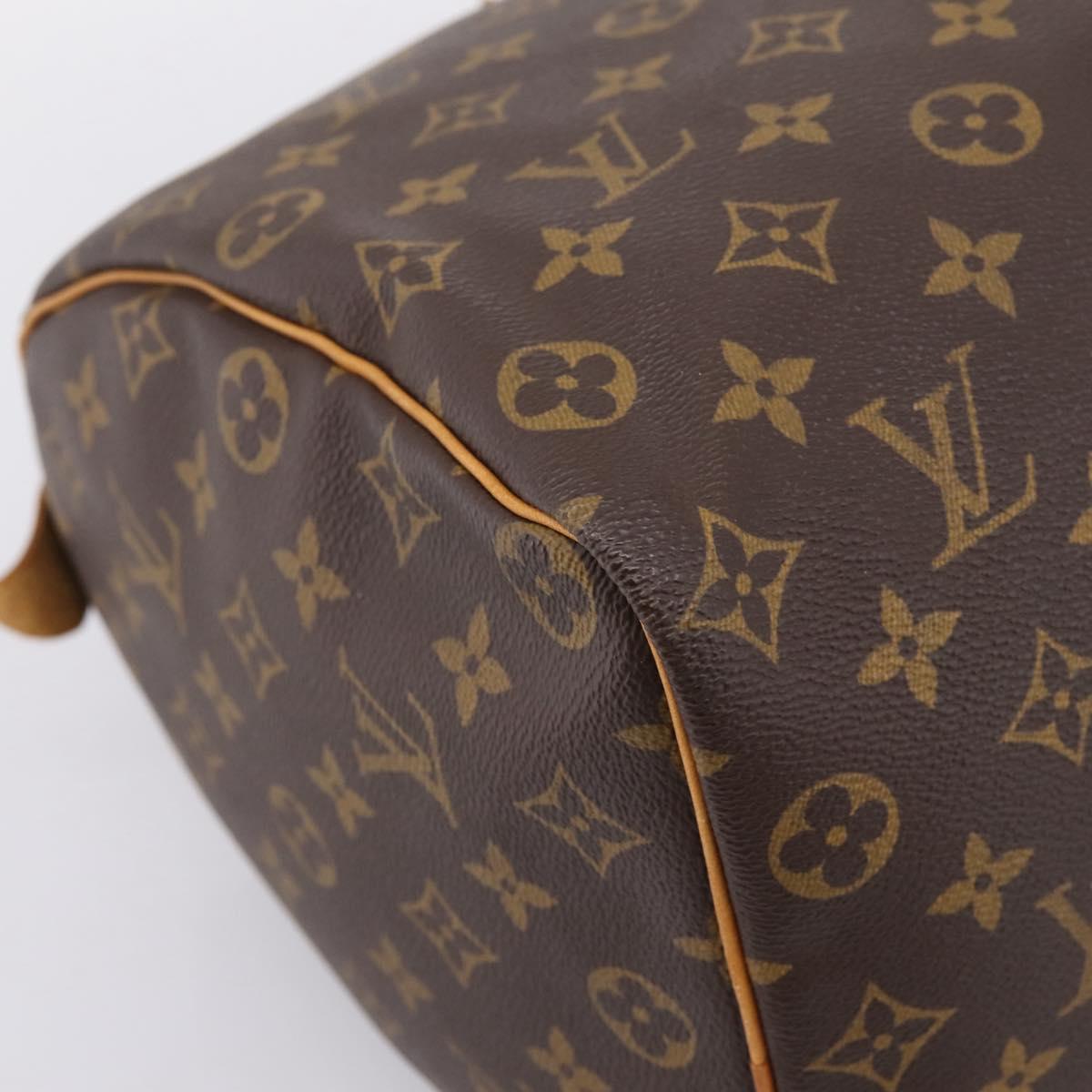 LOUIS VUITTON Monogram Speedy 35 Hand Bag M41524 LV Auth 201426