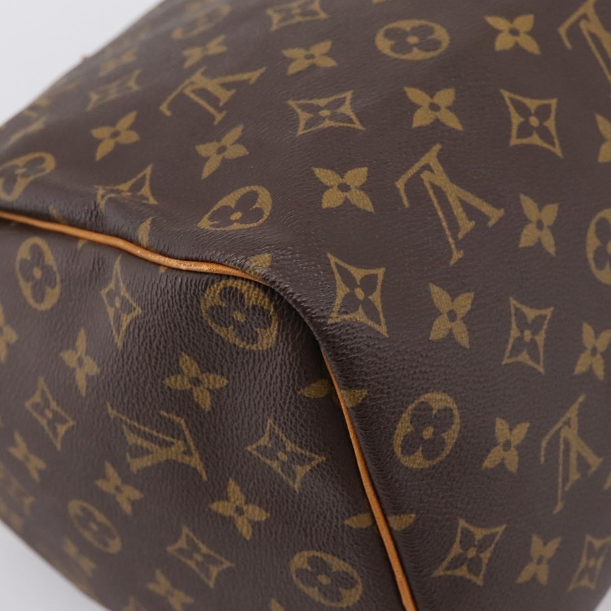 LOUIS VUITTON Monogram Speedy 35 Hand Bag M41524 LV Auth 201426