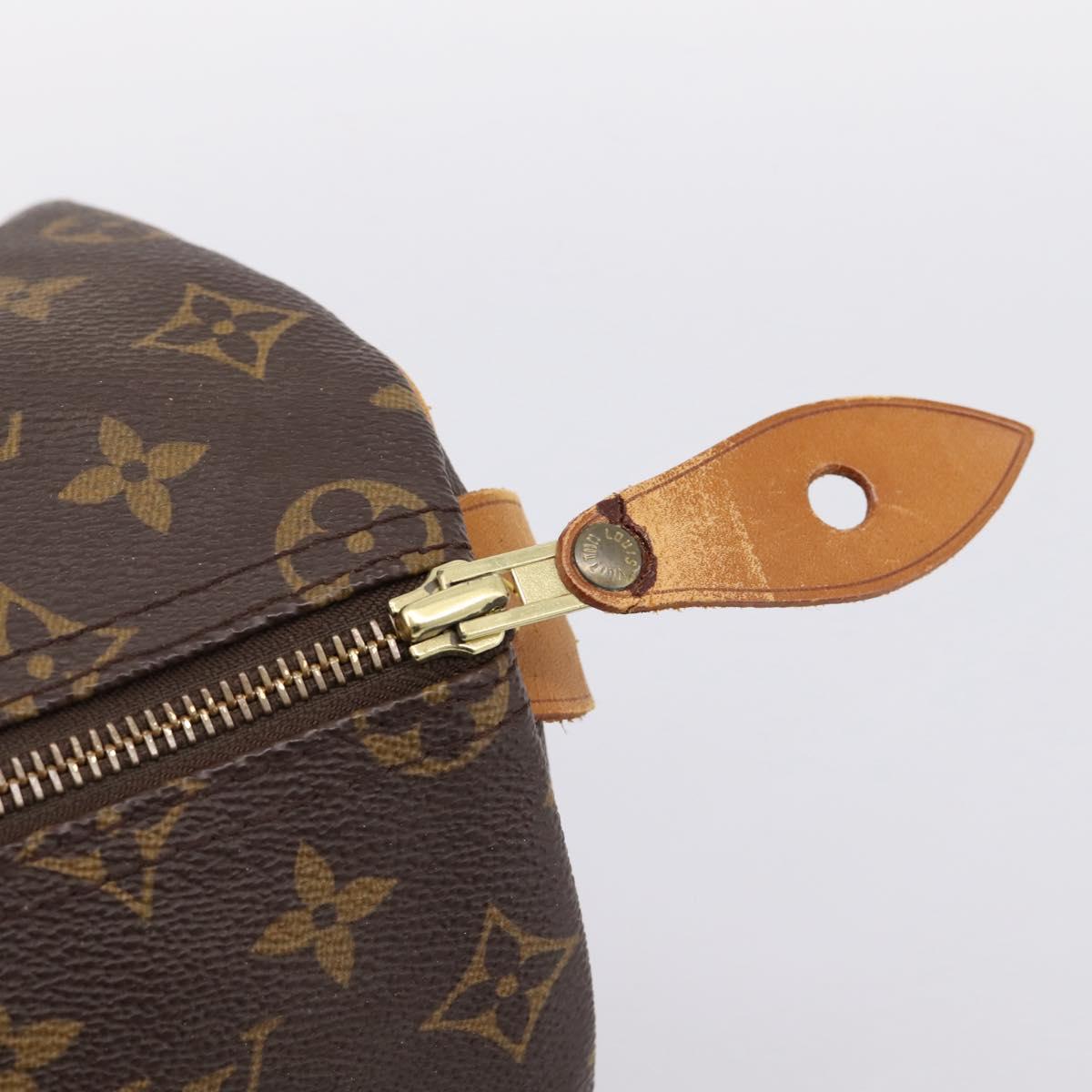 LOUIS VUITTON Monogram Speedy 35 Hand Bag M41524 LV Auth 201426