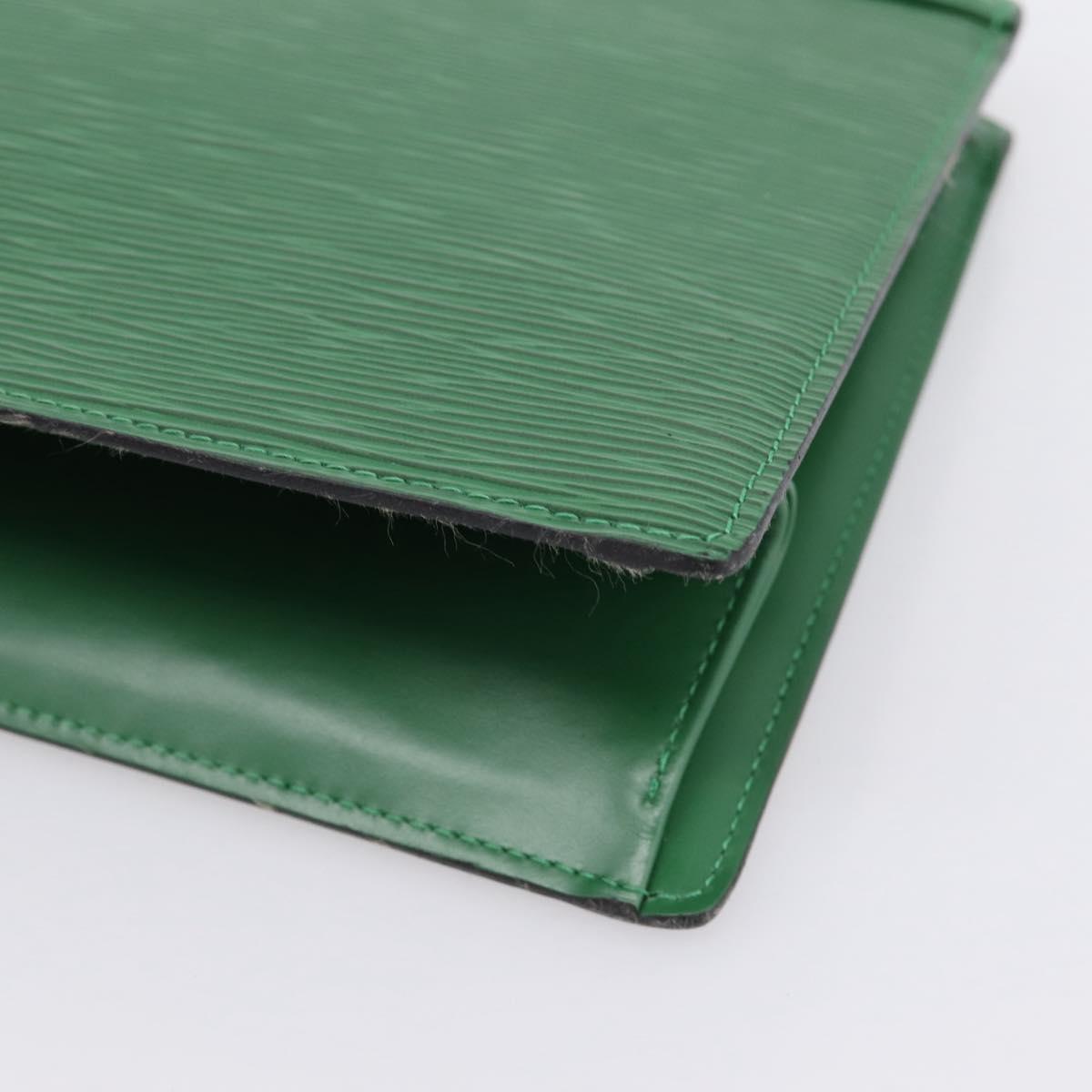 LOUIS VUITTON Epi Trousse Crete Pouch Green M48404 LV Auth 201429
