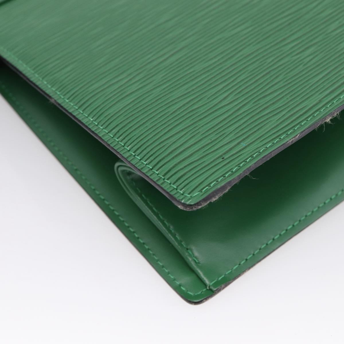 LOUIS VUITTON Epi Trousse Crete Pouch Green M48404 LV Auth 201429