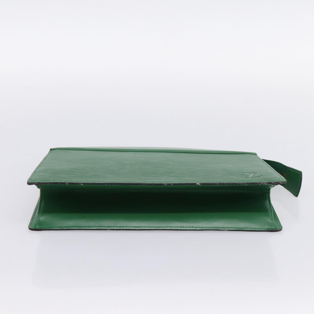 LOUIS VUITTON Epi Trousse Crete Pouch Green M48404 LV Auth 201429