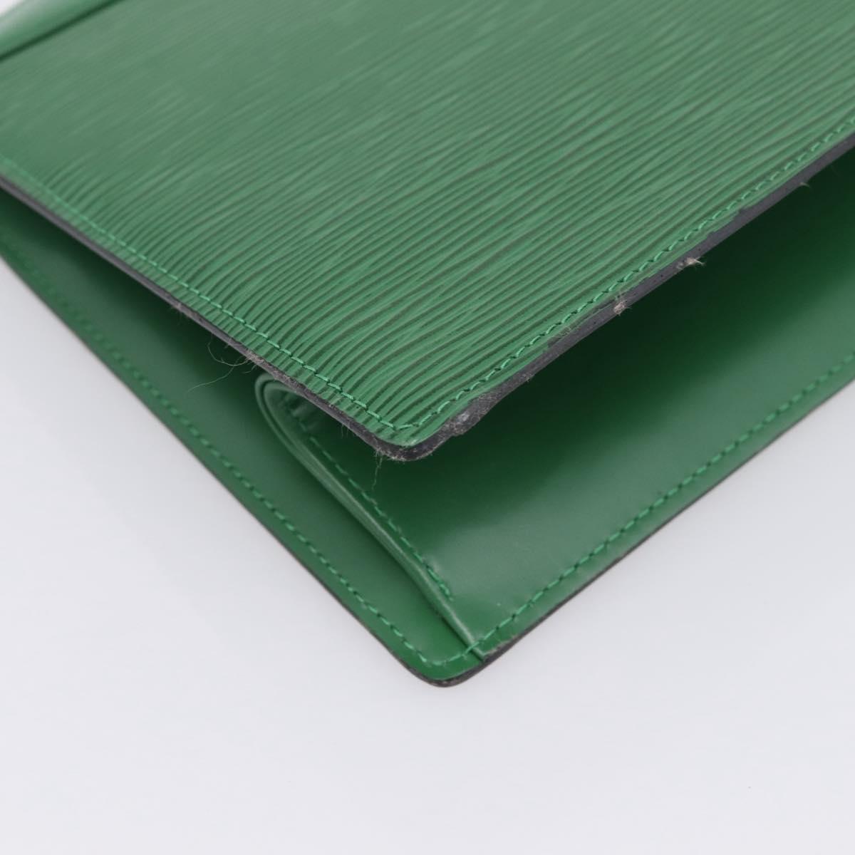 LOUIS VUITTON Epi Trousse Crete Pouch Green M48404 LV Auth 201429