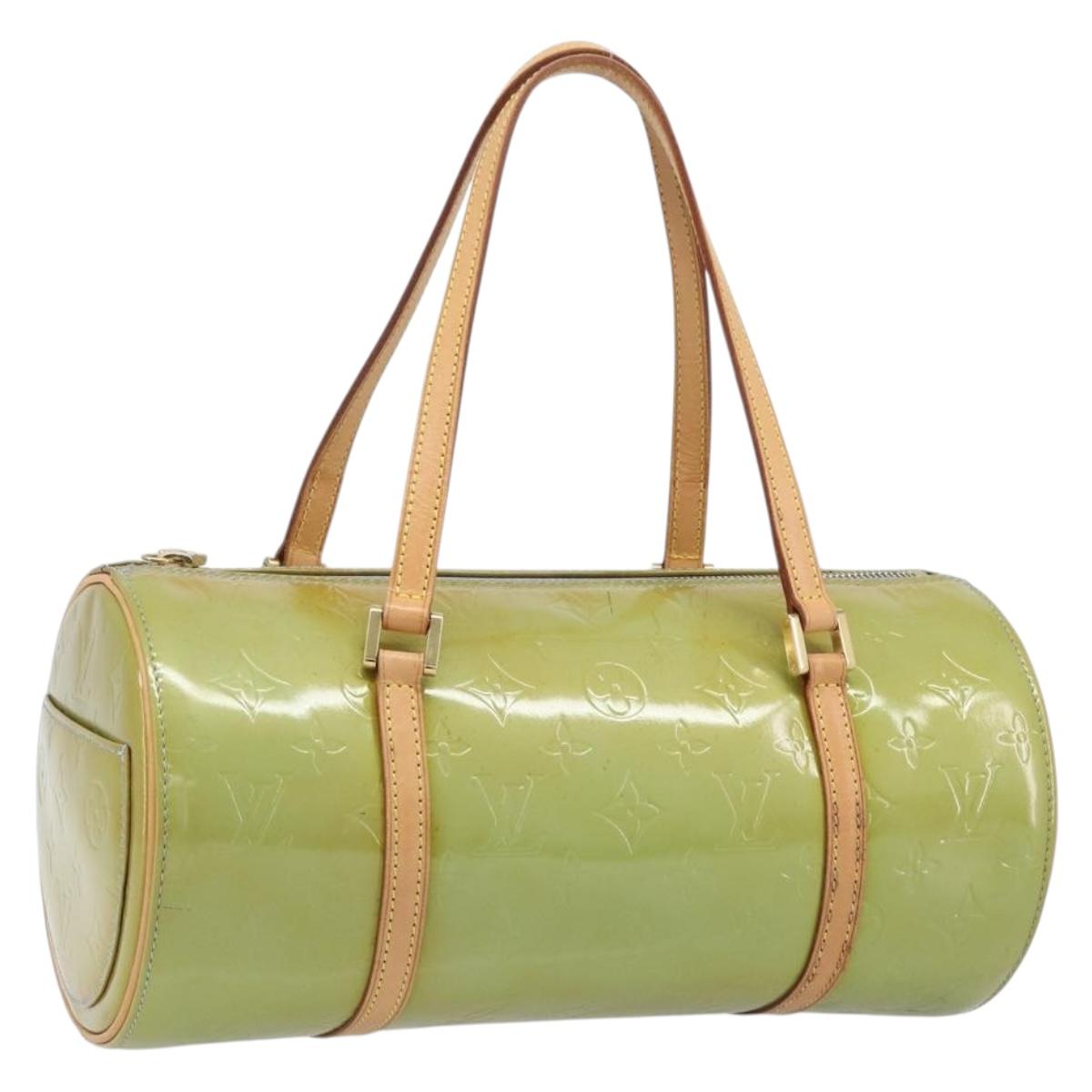 LOUIS VUITTON Monogram Vernis Bedford Hand Bag Baby Blue M91007 LV Auth 201430A