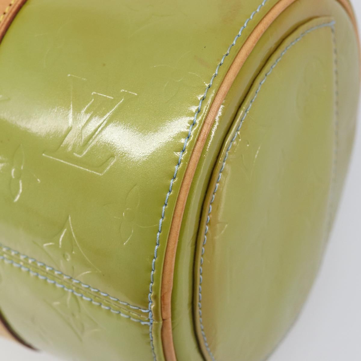LOUIS VUITTON Monogram Vernis Bedford Hand Bag Baby Blue M91007 LV Auth 201430A