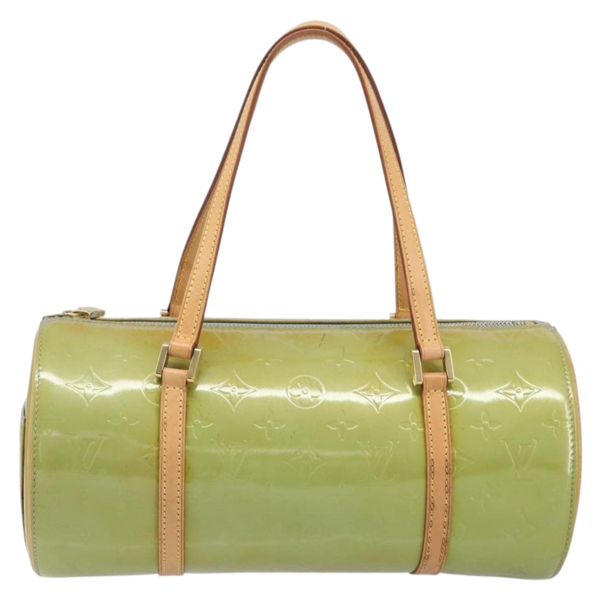 LOUIS VUITTON Monogram Vernis Bedford Hand Bag Baby Blue M91007 LV Auth 201430A