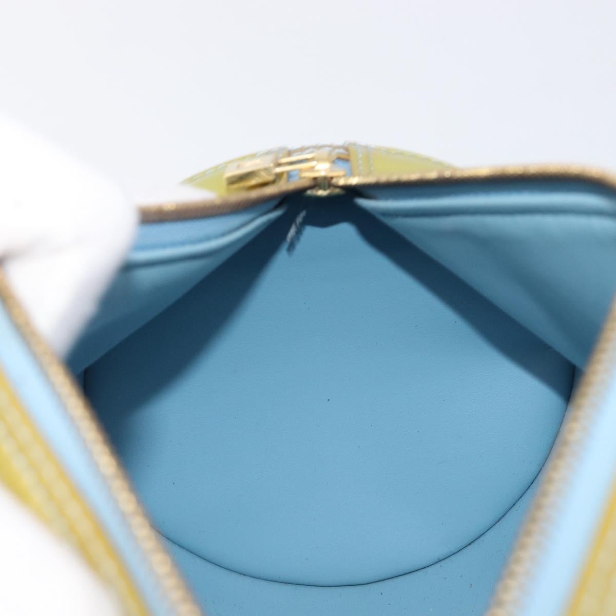 LOUIS VUITTON Monogram Vernis Bedford Hand Bag Baby Blue M91007 LV Auth 201430A