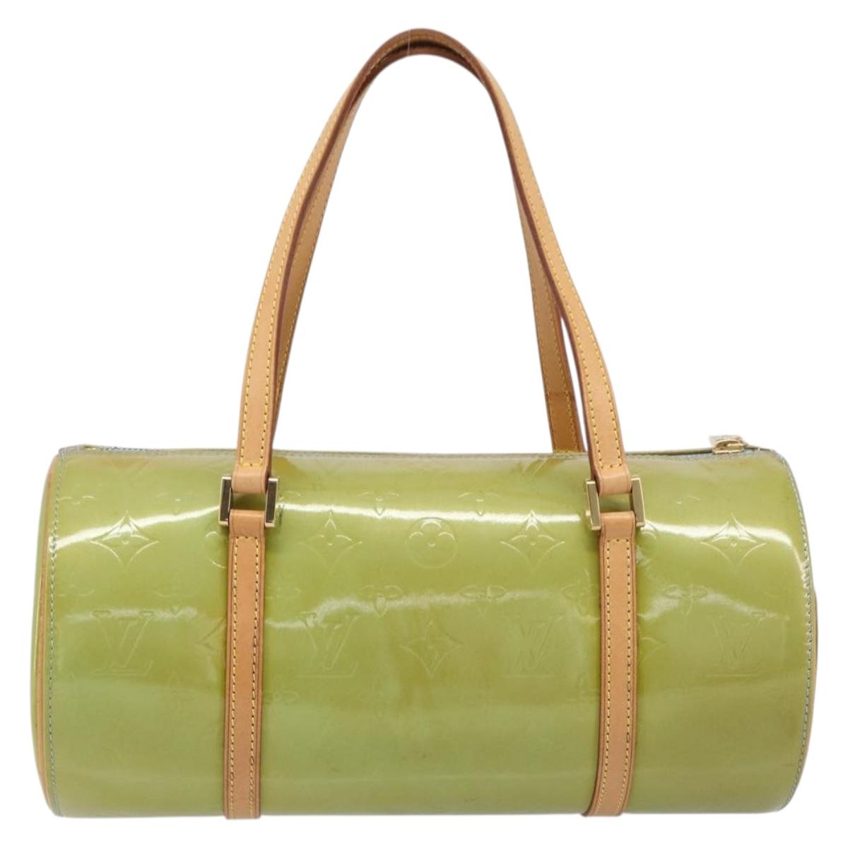 LOUIS VUITTON Monogram Vernis Bedford Hand Bag Baby Blue M91007 LV Auth 201430A