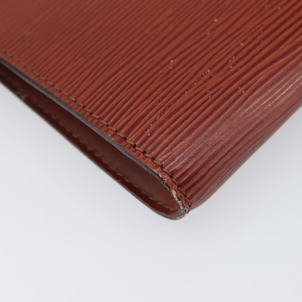 LOUIS VUITTON Epi Pochette Accessoires Pouch Brown M52983 LV Auth 201432