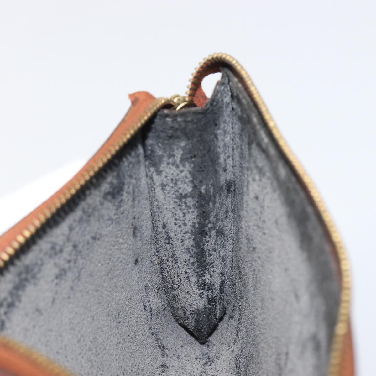 LOUIS VUITTON Epi Pochette Accessoires Pouch Brown M52983 LV Auth 201432