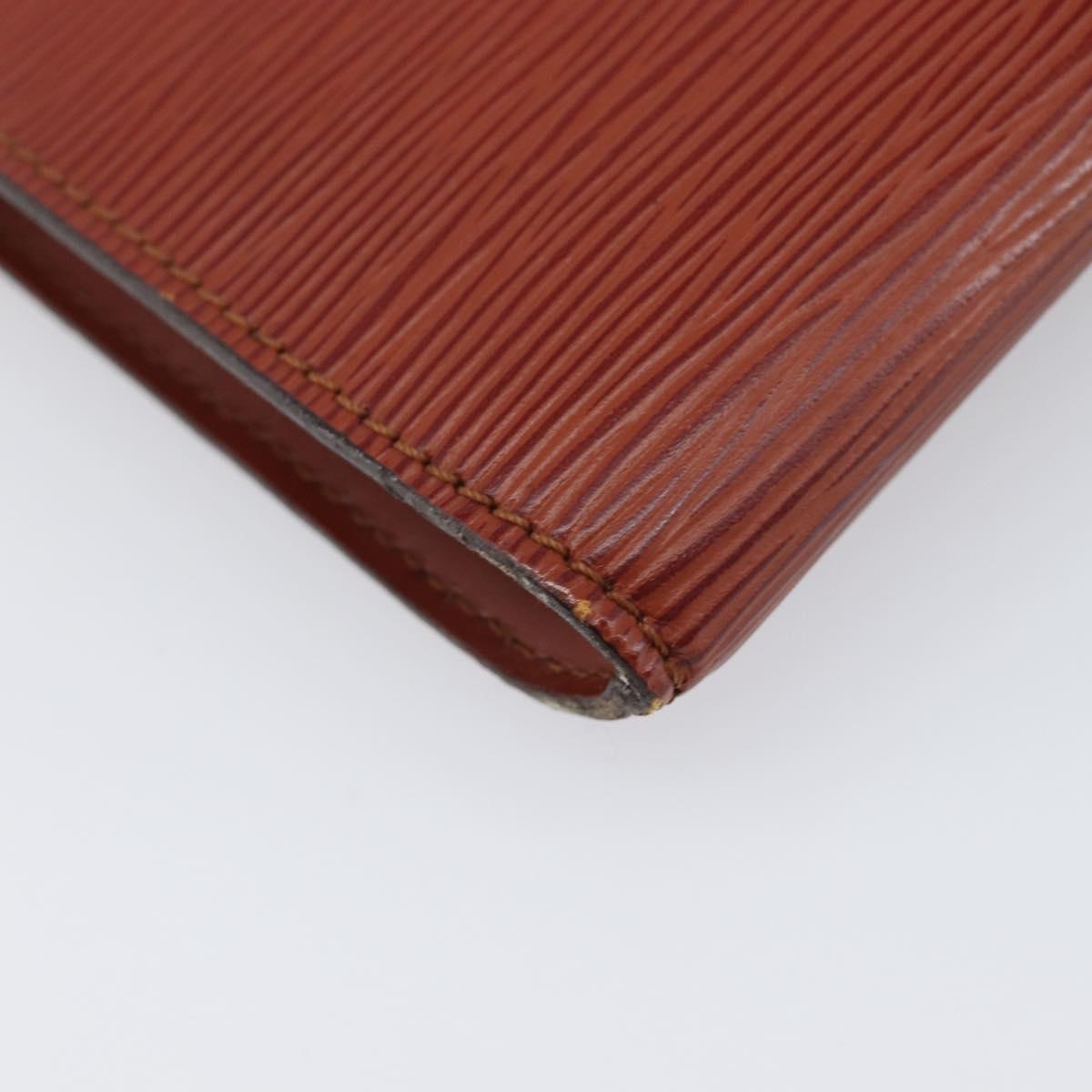 LOUIS VUITTON Epi Pochette Accessoires Pouch Brown M52983 LV Auth 201432