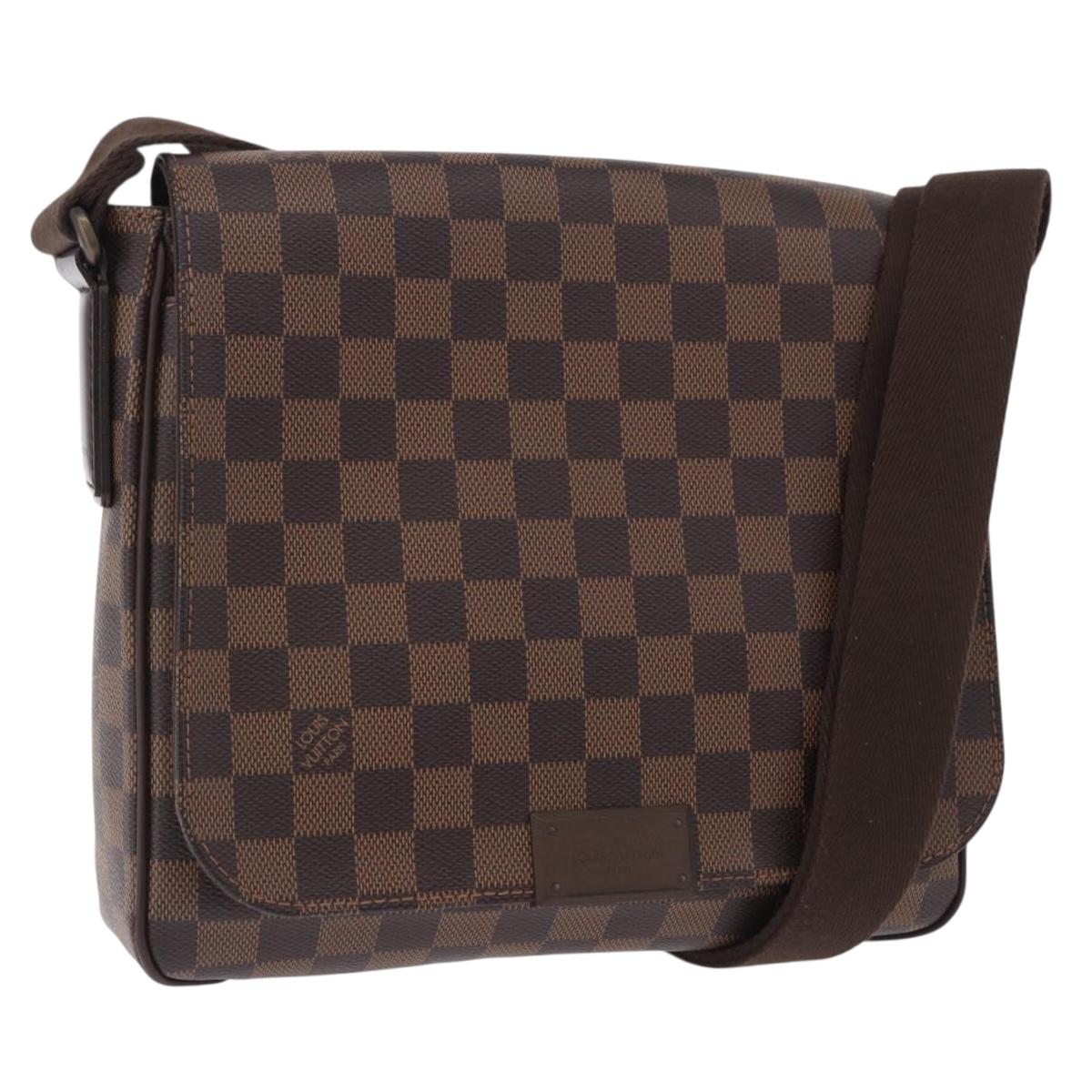 LOUIS VUITTON Damier Ebene District PM Shoulder Bag N41213 LV Auth 201434V
