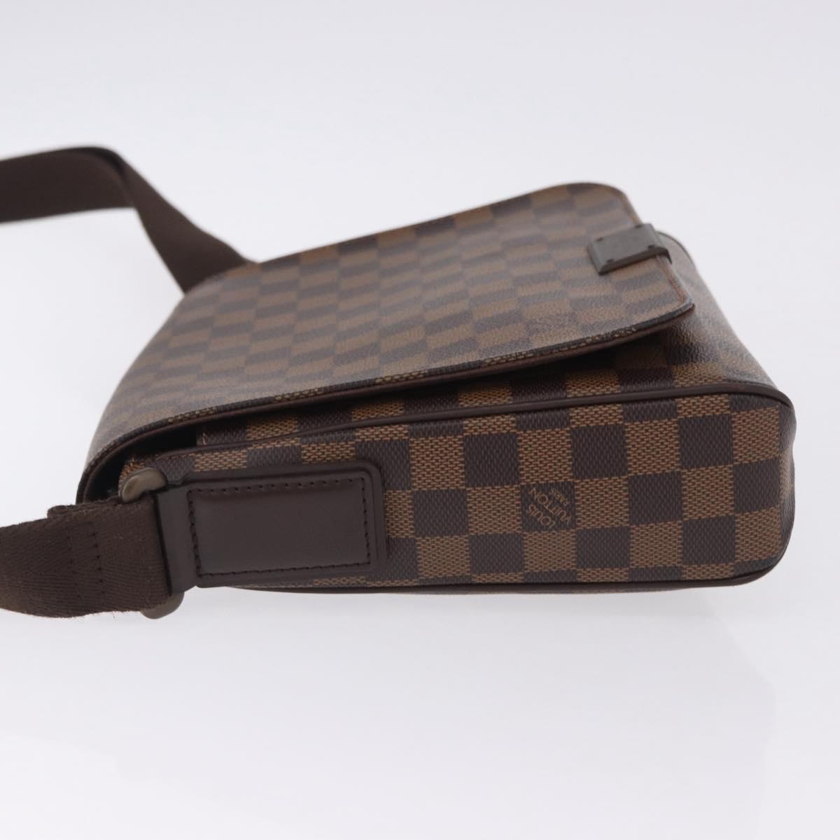 LOUIS VUITTON Damier Ebene District PM Shoulder Bag N41213 LV Auth 201434V
