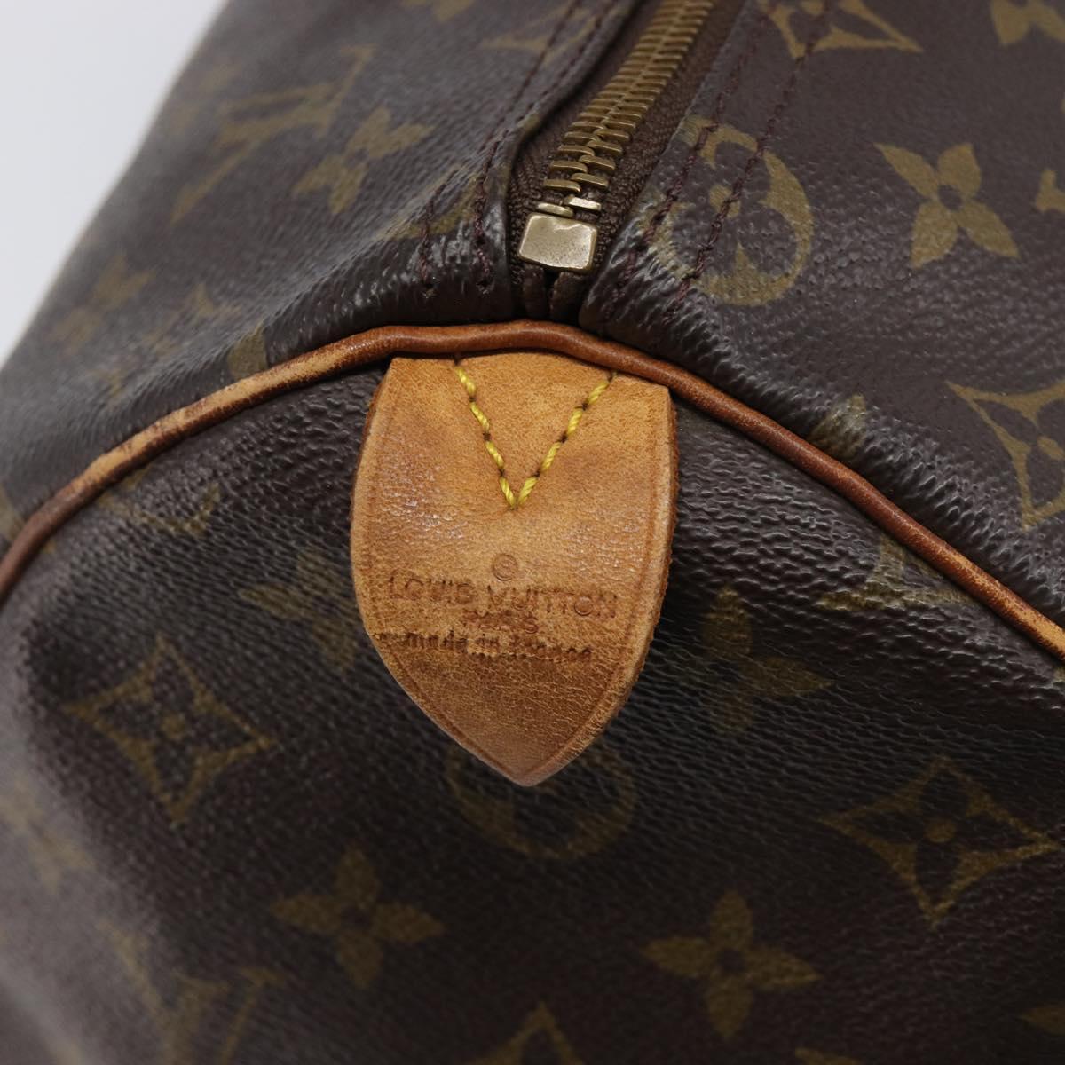 LOUIS VUITTON Monogram Speedy 35 Hand Bag M41524 LV Auth 201435