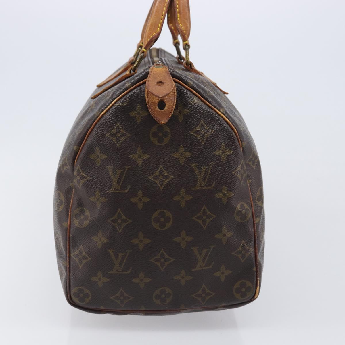 LOUIS VUITTON Monogram Speedy 35 Hand Bag M41524 LV Auth 201435
