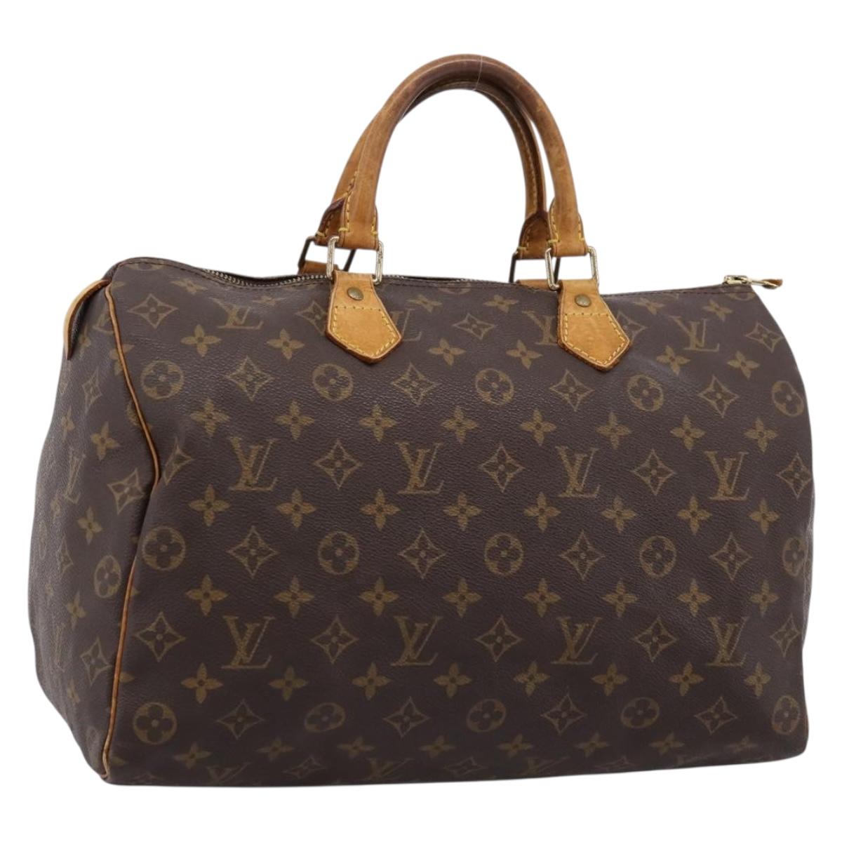 LOUIS VUITTON Monogram Speedy 35 Hand Bag M41524 LV Auth 201441