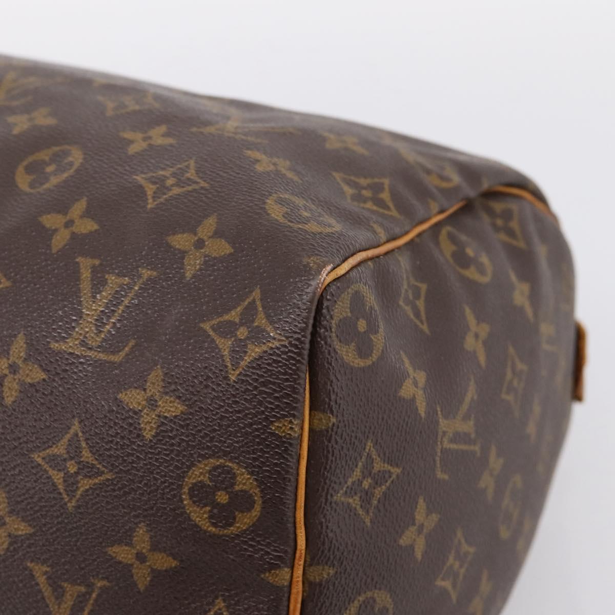 LOUIS VUITTON Monogram Speedy 35 Hand Bag M41524 LV Auth 201441