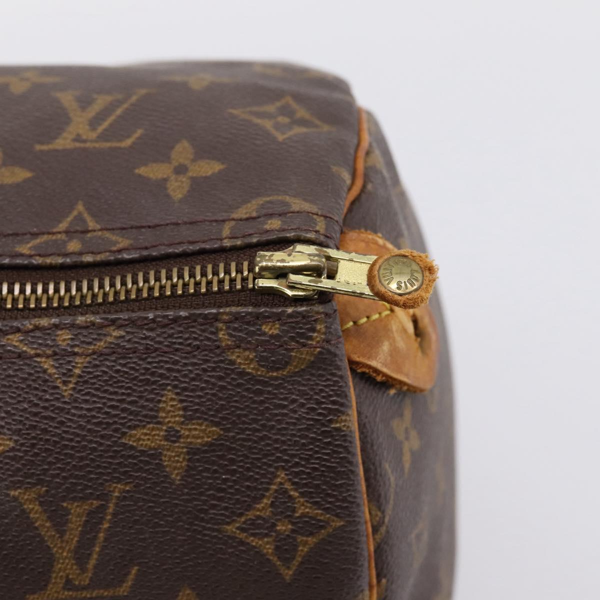 LOUIS VUITTON Monogram Speedy 35 Hand Bag M41524 LV Auth 201441