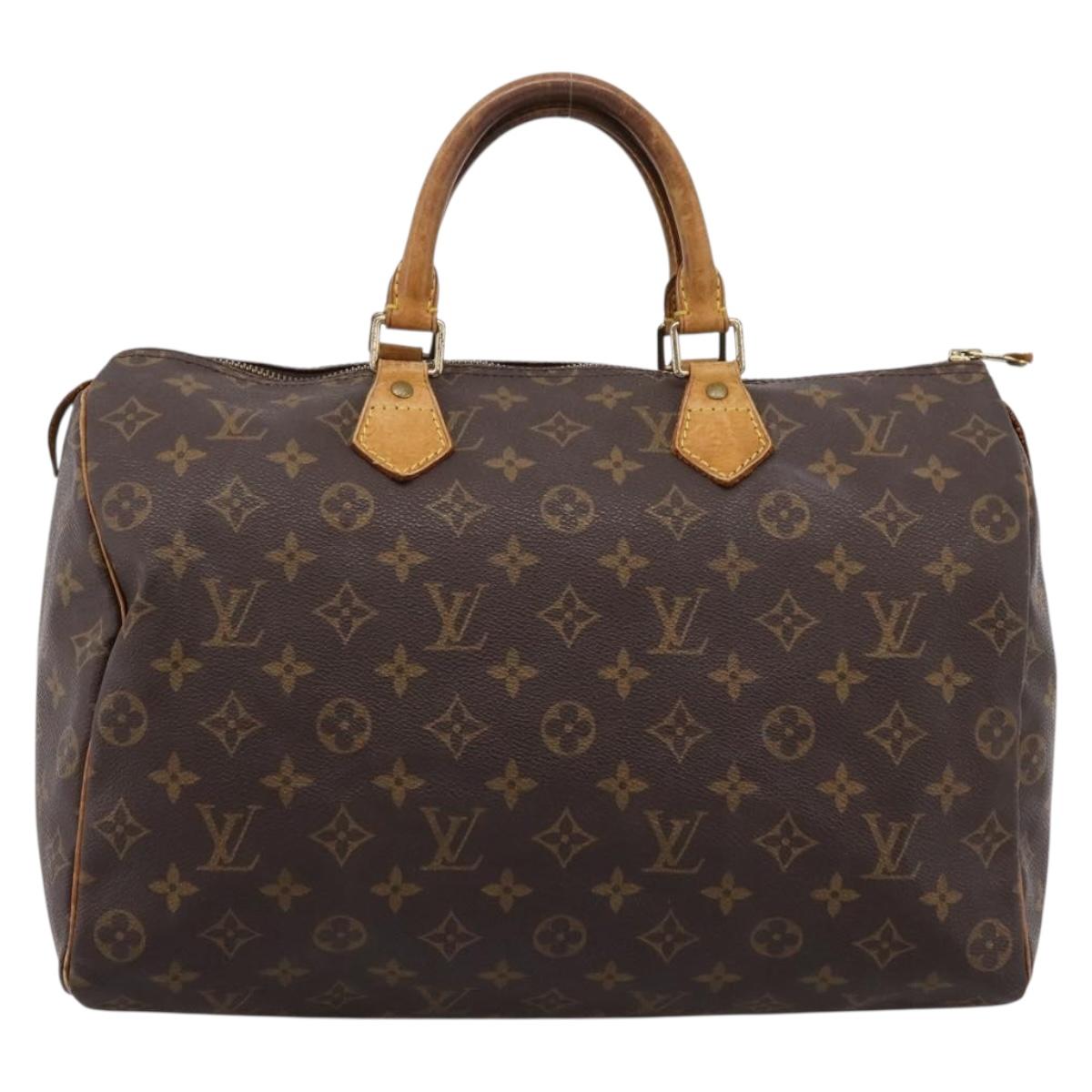 LOUIS VUITTON Monogram Speedy 35 Hand Bag M41524 LV Auth 201441