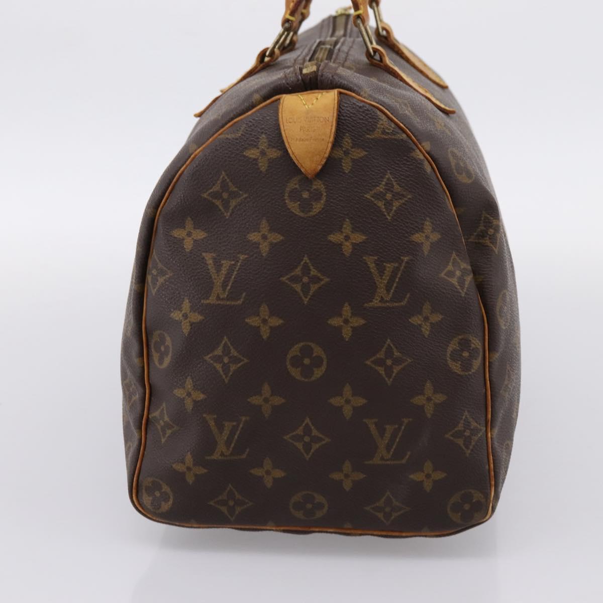 LOUIS VUITTON Monogram Speedy 35 Hand Bag M41524 LV Auth 201441