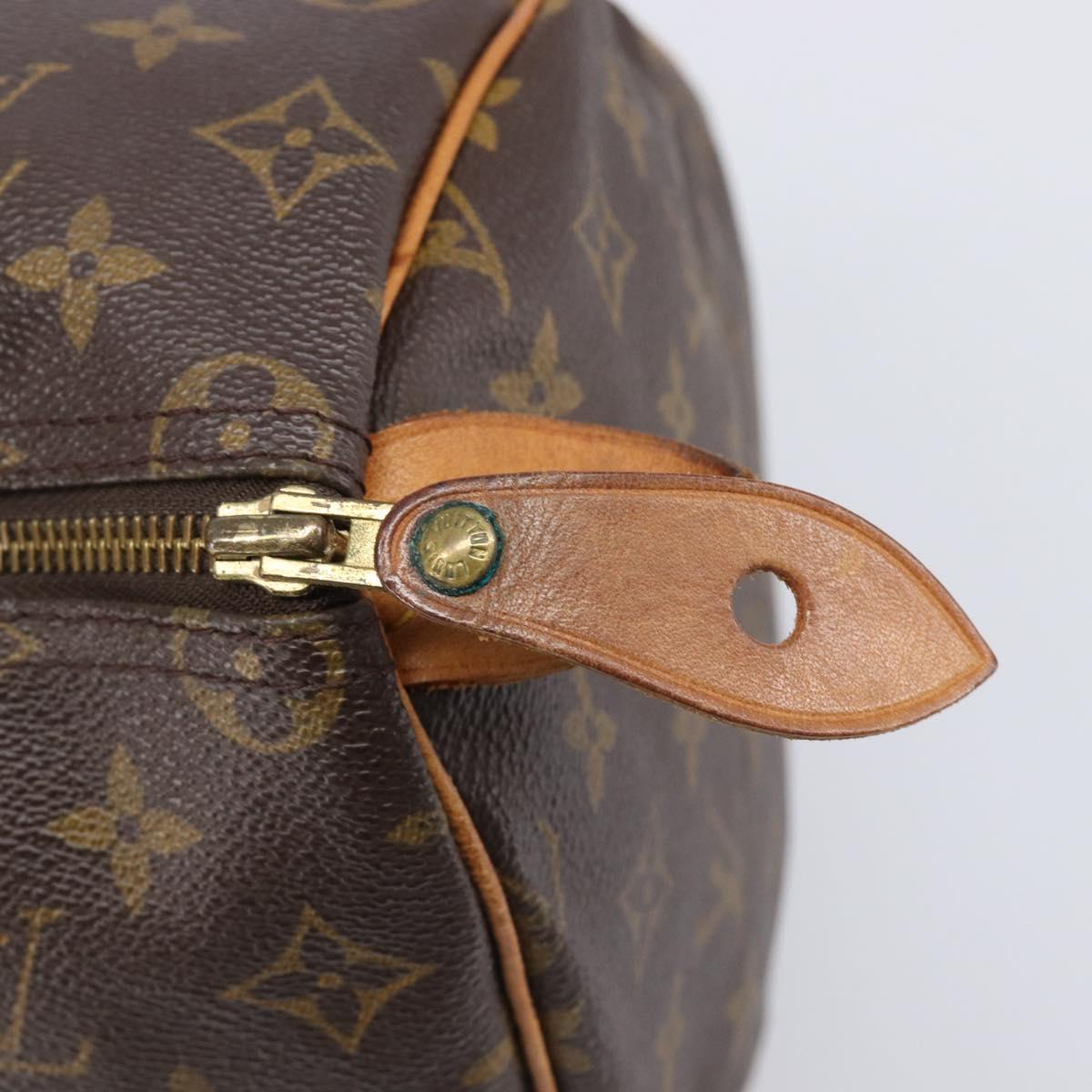 LOUIS VUITTON Monogram Speedy 35 Hand Bag M41524 LV Auth 201442V