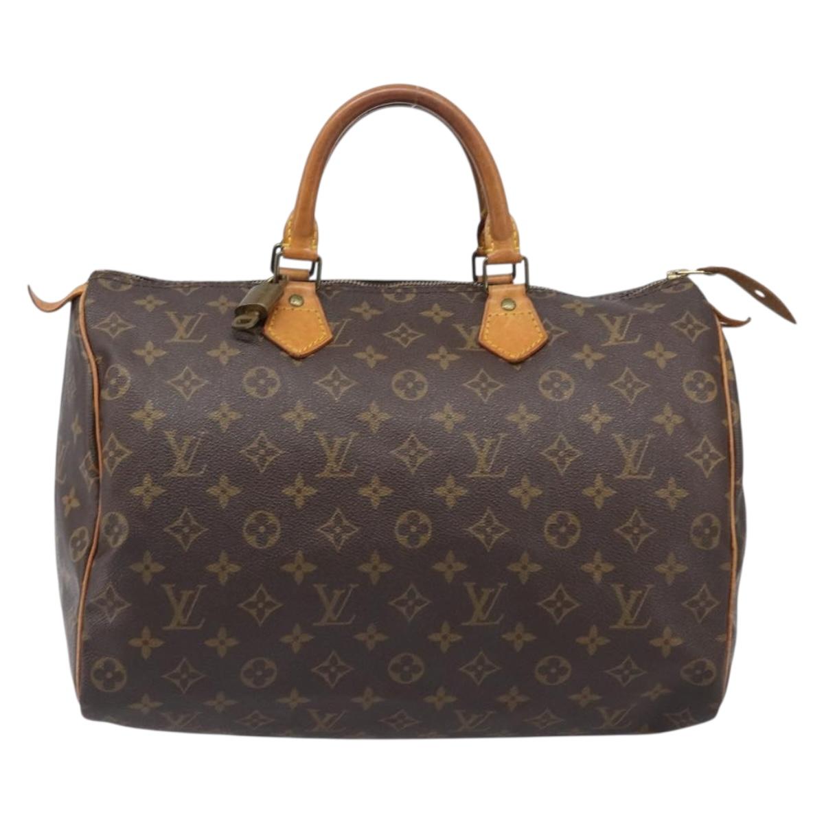 LOUIS VUITTON Monogram Speedy 35 Hand Bag M41524 LV Auth 201442V