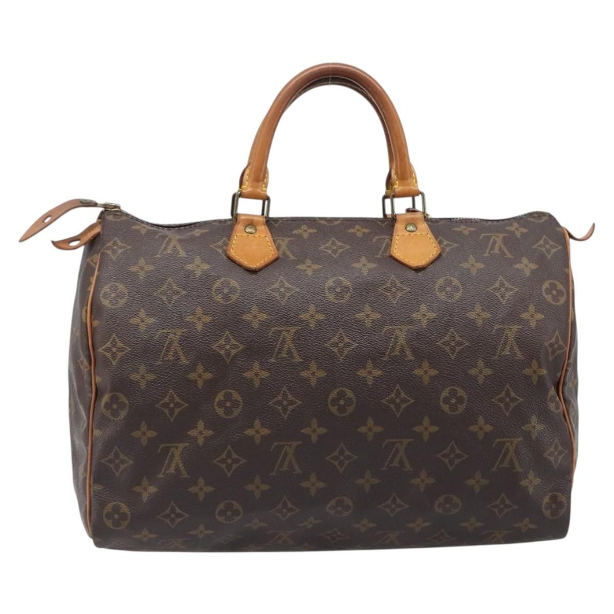 LOUIS VUITTON Monogram Speedy 35 Hand Bag M41524 LV Auth 201442V