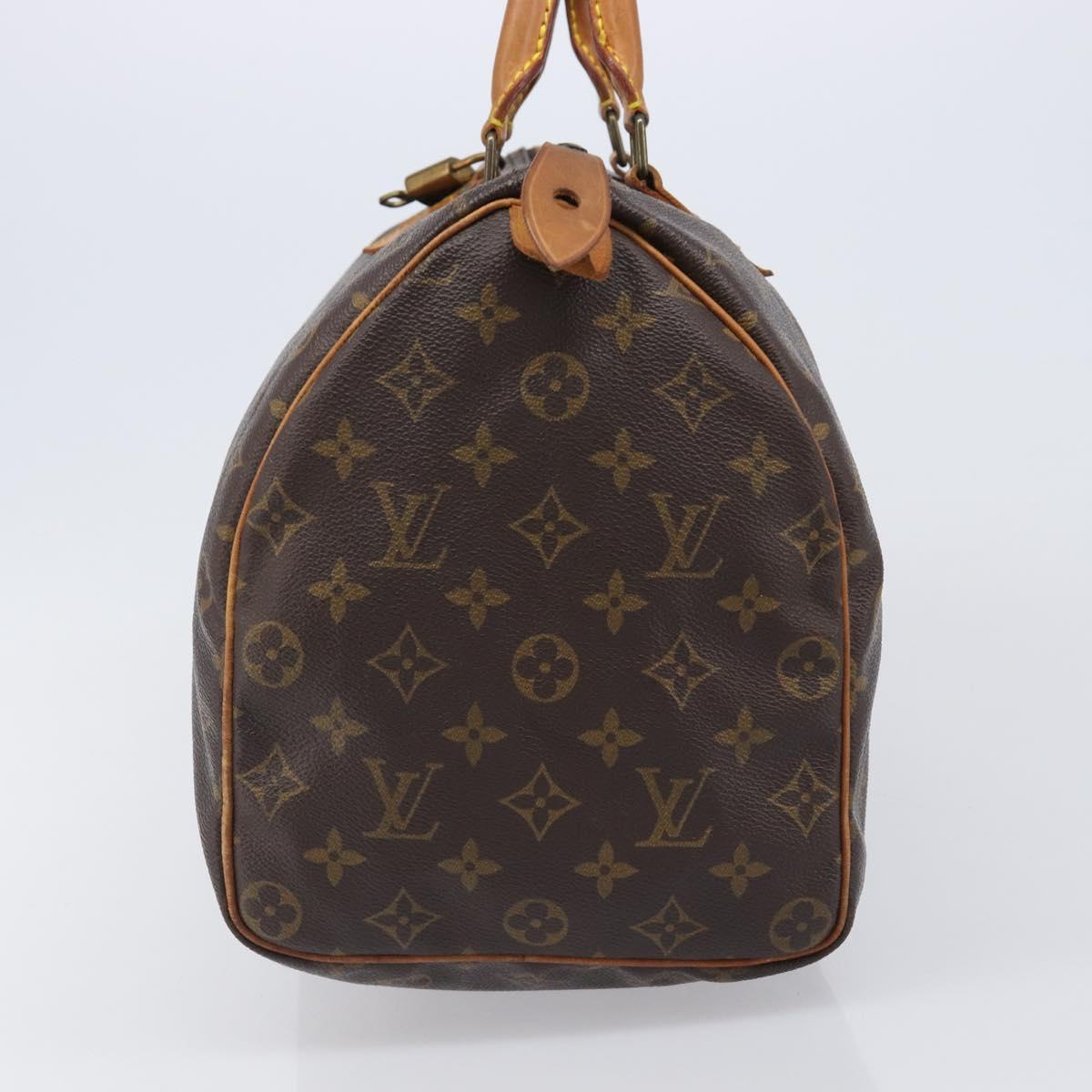 LOUIS VUITTON Monogram Speedy 35 Hand Bag M41524 LV Auth 201442V