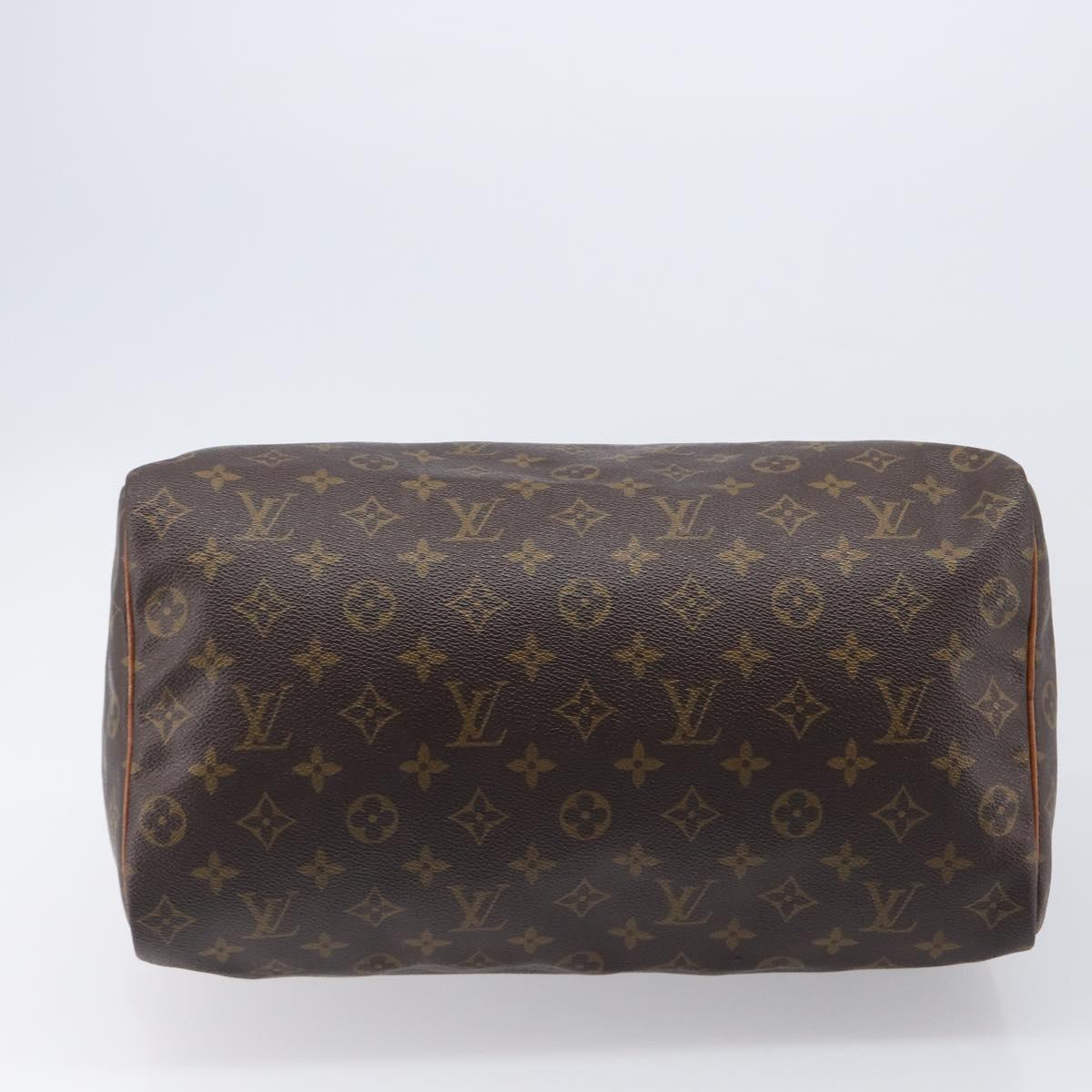 LOUIS VUITTON Monogram Speedy 35 Hand Bag M41524 LV Auth 201442V