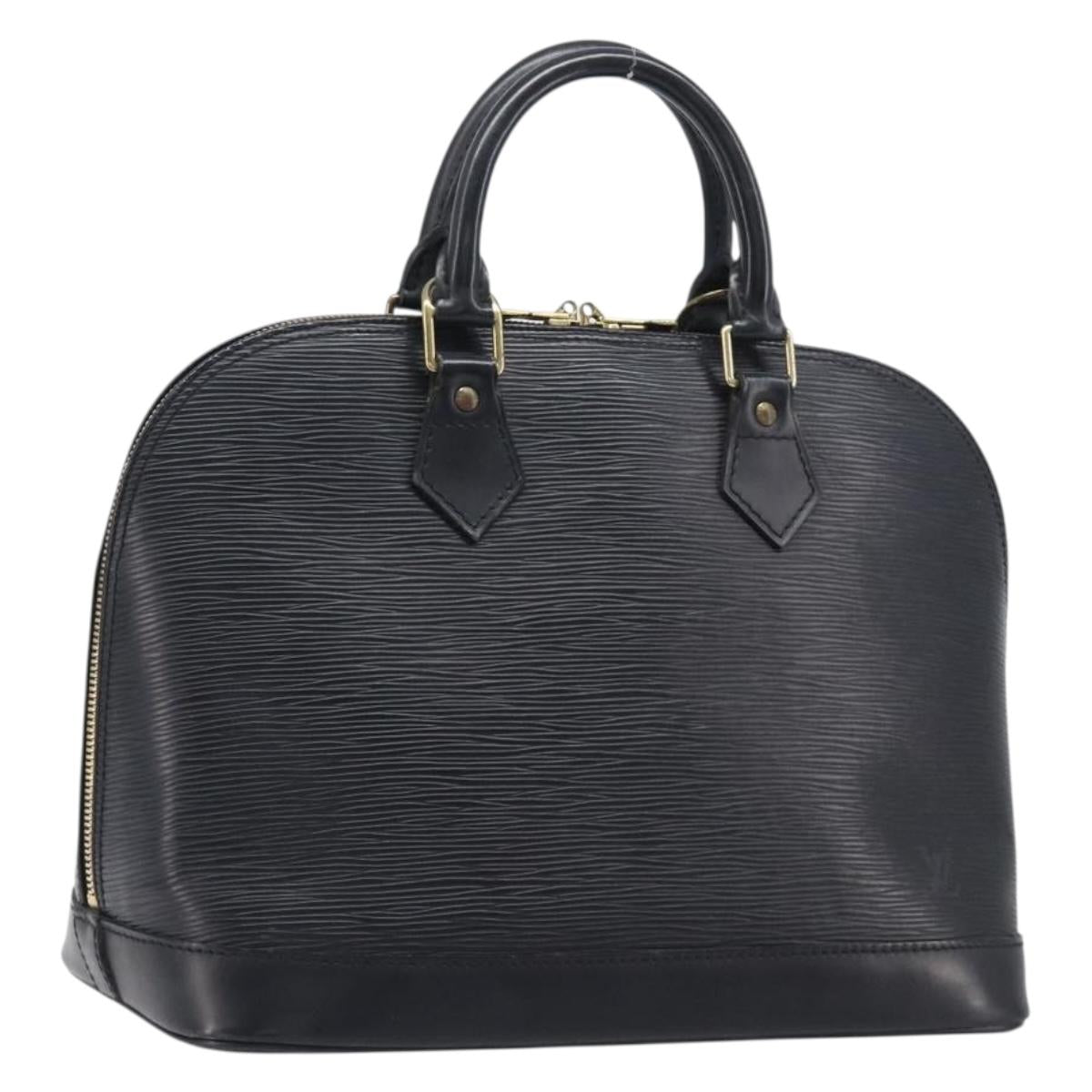 LOUIS VUITTON Epi Alma Hand Bag Noir Black M52142 LV Auth 201447A