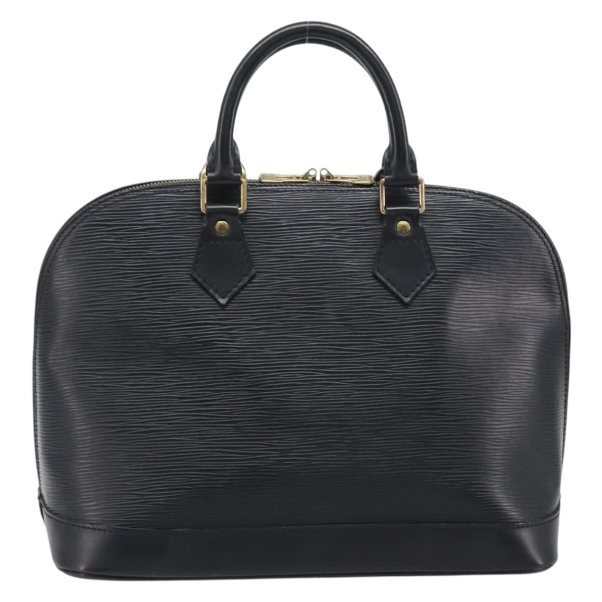 LOUIS VUITTON Epi Alma Hand Bag Noir Black M52142 LV Auth 201447A