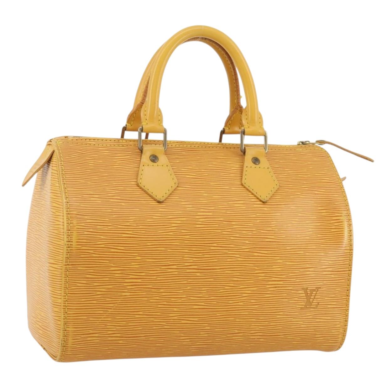 LOUIS VUITTON Epi Speedy 25 Hand Bag Tassili Yellow M43019 LV Auth 201455V