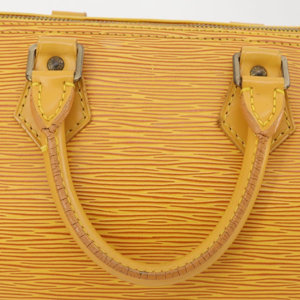 LOUIS VUITTON Epi Speedy 25 Hand Bag Tassili Yellow M43019 LV Auth 201455V