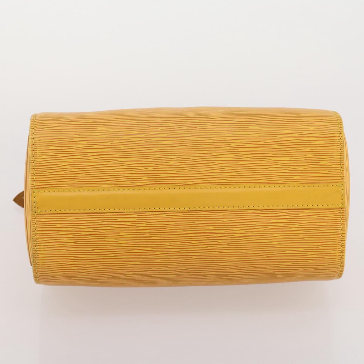 LOUIS VUITTON Epi Speedy 25 Hand Bag Tassili Yellow M43019 LV Auth 201455V