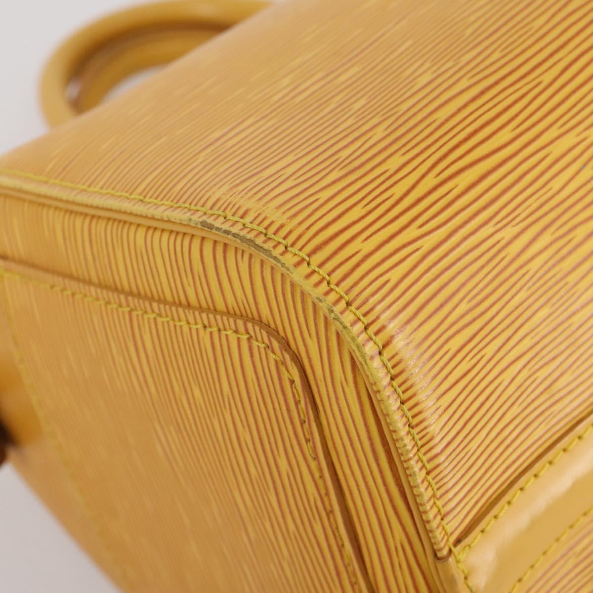 LOUIS VUITTON Epi Speedy 25 Hand Bag Tassili Yellow M43019 LV Auth 201455V