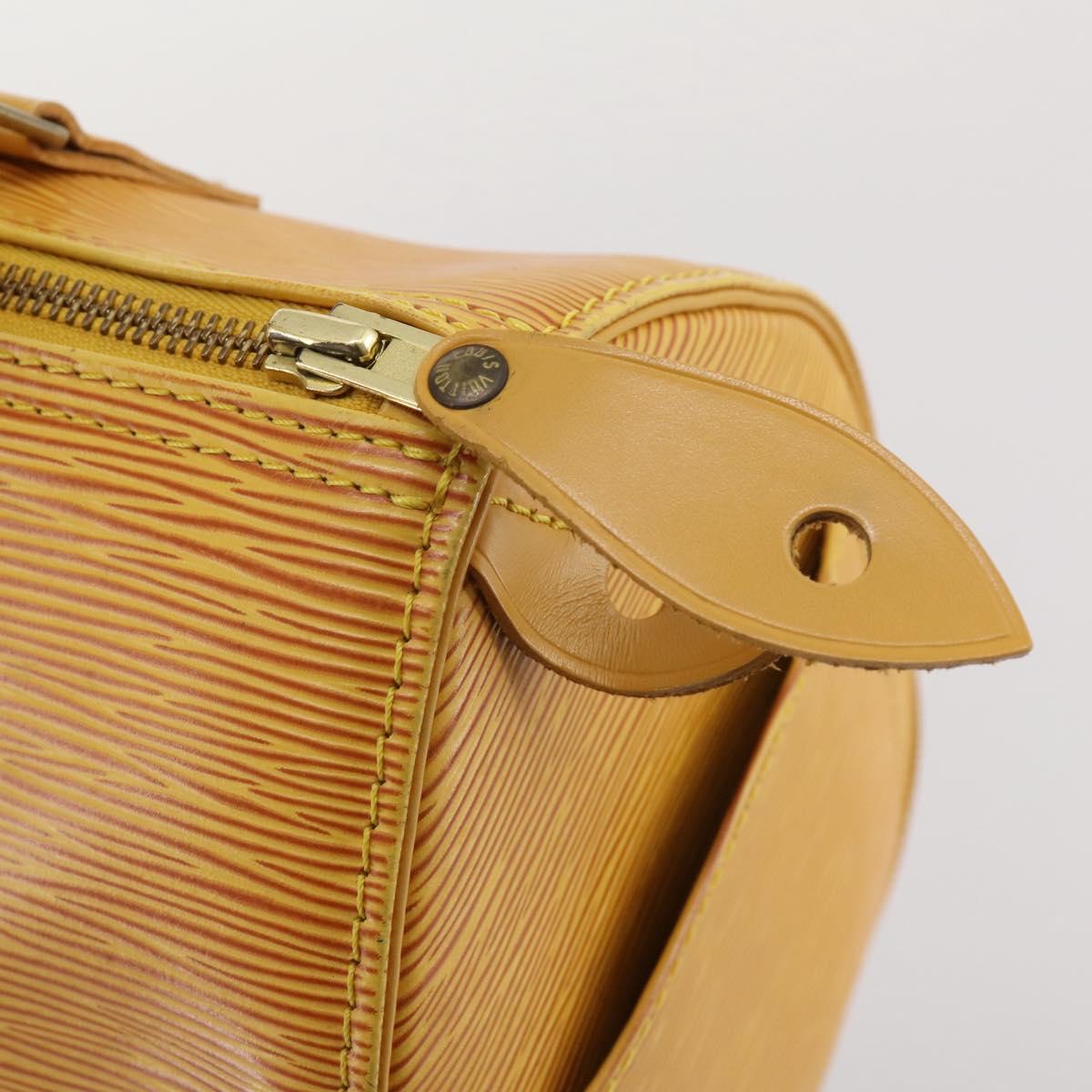 LOUIS VUITTON Epi Speedy 25 Hand Bag Tassili Yellow M43019 LV Auth 201455V