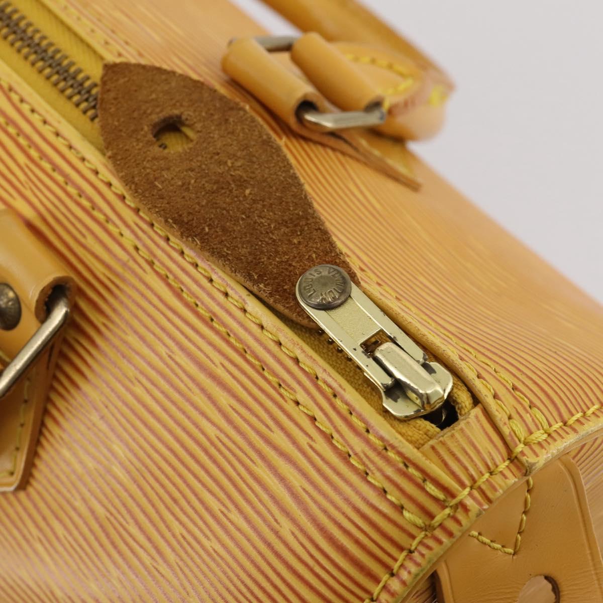 LOUIS VUITTON Epi Speedy 25 Hand Bag Tassili Yellow M43019 LV Auth 201455V