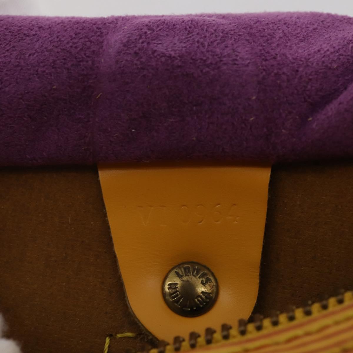 LOUIS VUITTON Epi Speedy 25 Hand Bag Tassili Yellow M43019 LV Auth 201455V