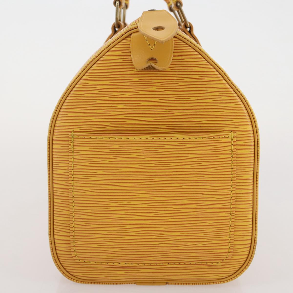 LOUIS VUITTON Epi Speedy 25 Hand Bag Tassili Yellow M43019 LV Auth 201455V