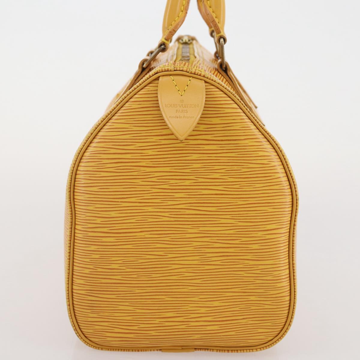 LOUIS VUITTON Epi Speedy 25 Hand Bag Tassili Yellow M43019 LV Auth 201455V