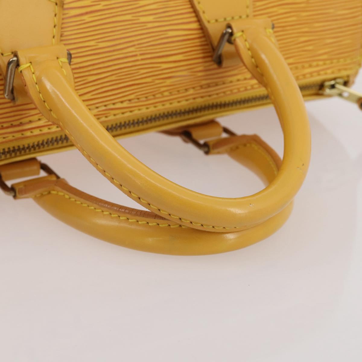 LOUIS VUITTON Epi Speedy 25 Hand Bag Tassili Yellow M43019 LV Auth 201455V
