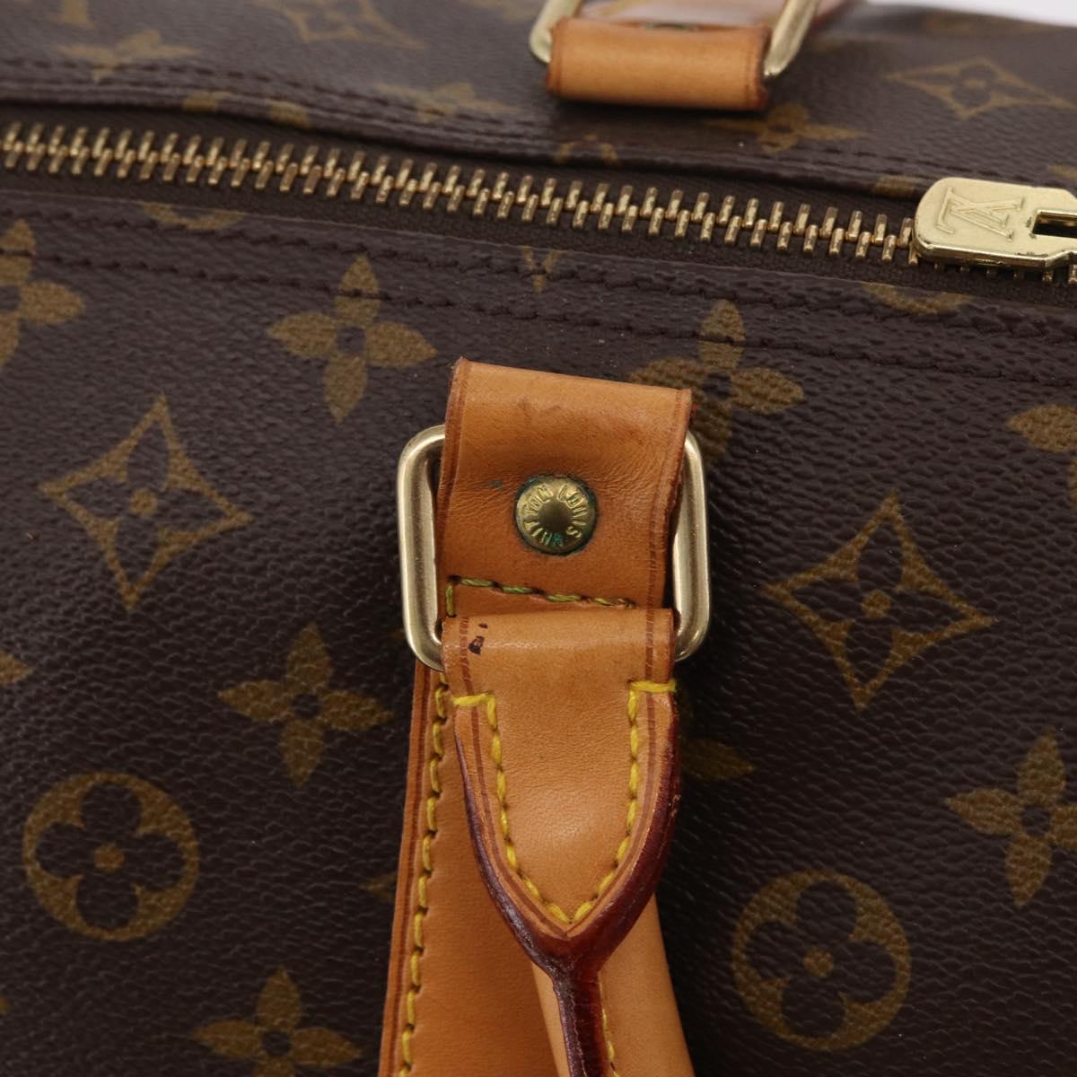 LOUIS VUITTON Monogram Keepall 60 Boston Bag M41422 LV Auth 201471V
