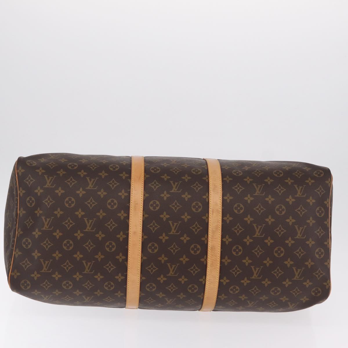 LOUIS VUITTON Monogram Keepall 60 Boston Bag M41422 LV Auth 201471V