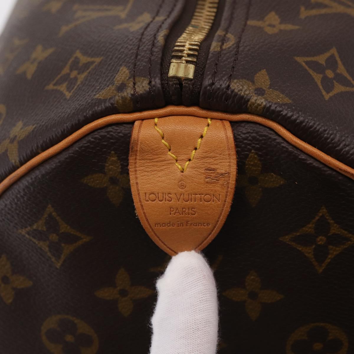 LOUIS VUITTON Monogram Keepall 60 Boston Bag M41422 LV Auth 201471V