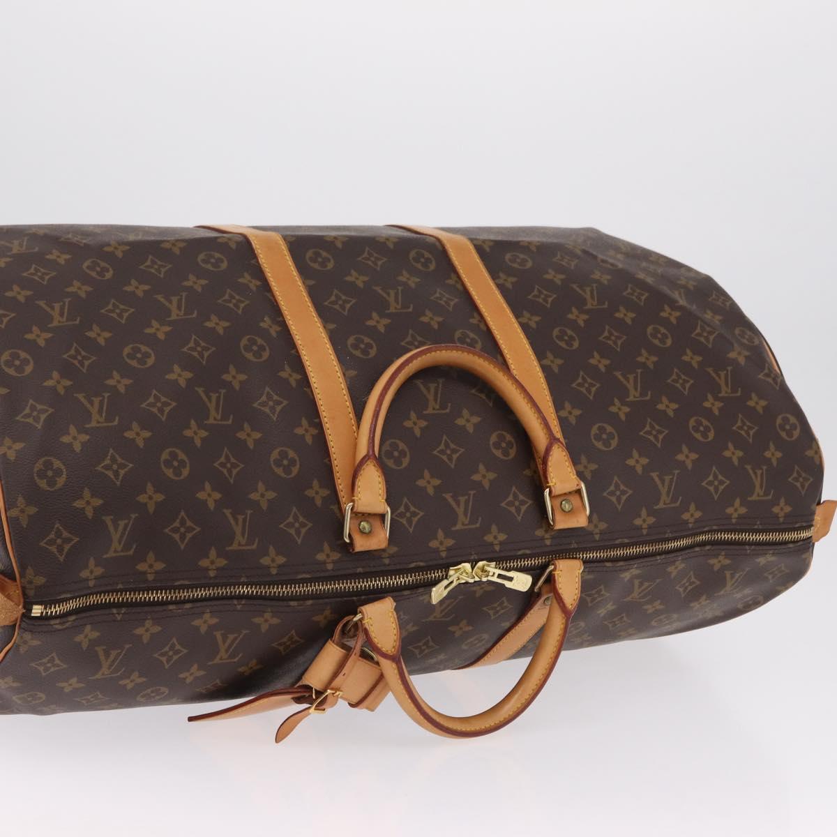 LOUIS VUITTON Monogram Keepall 60 Boston Bag M41422 LV Auth 201471V