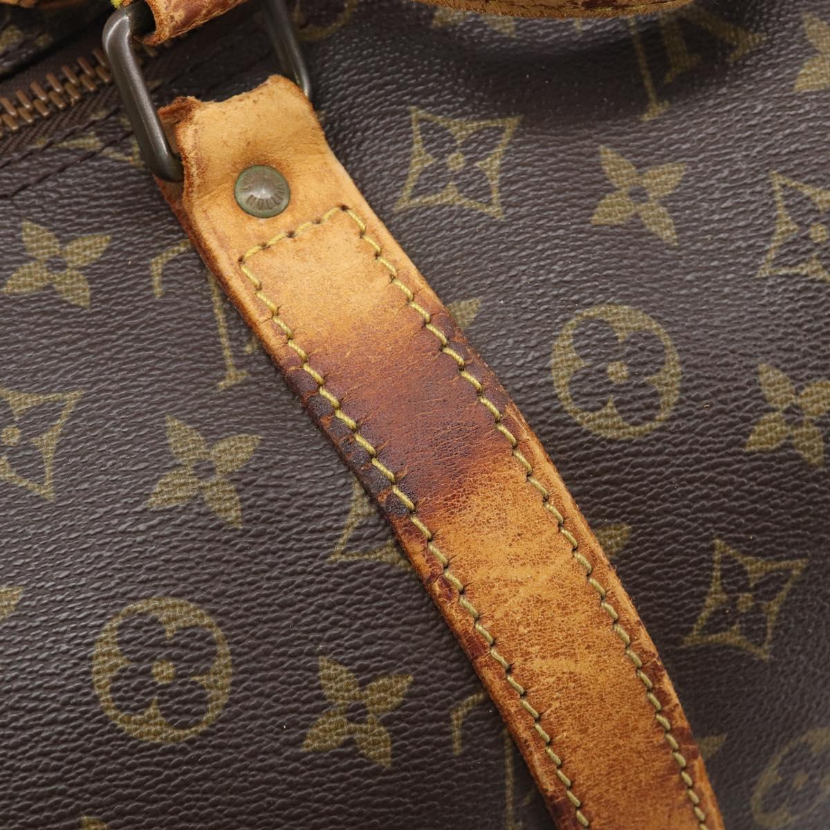 LOUIS VUITTON Monogram Keepall 55 Boston Bag M41424 LV Auth 201479