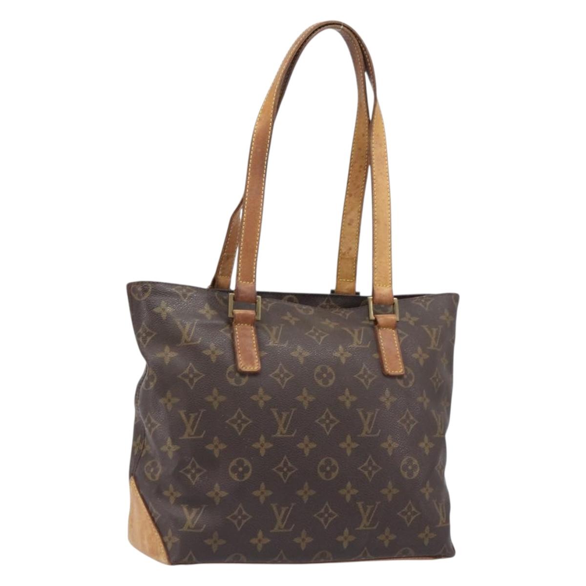 LOUIS VUITTON Monogram Cabas Piano Tote Bag M51148 LV Auth 201480