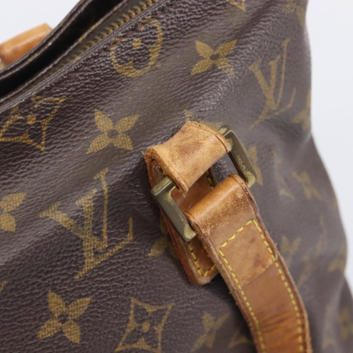 LOUIS VUITTON Monogram Cabas Piano Tote Bag M51148 LV Auth 201480