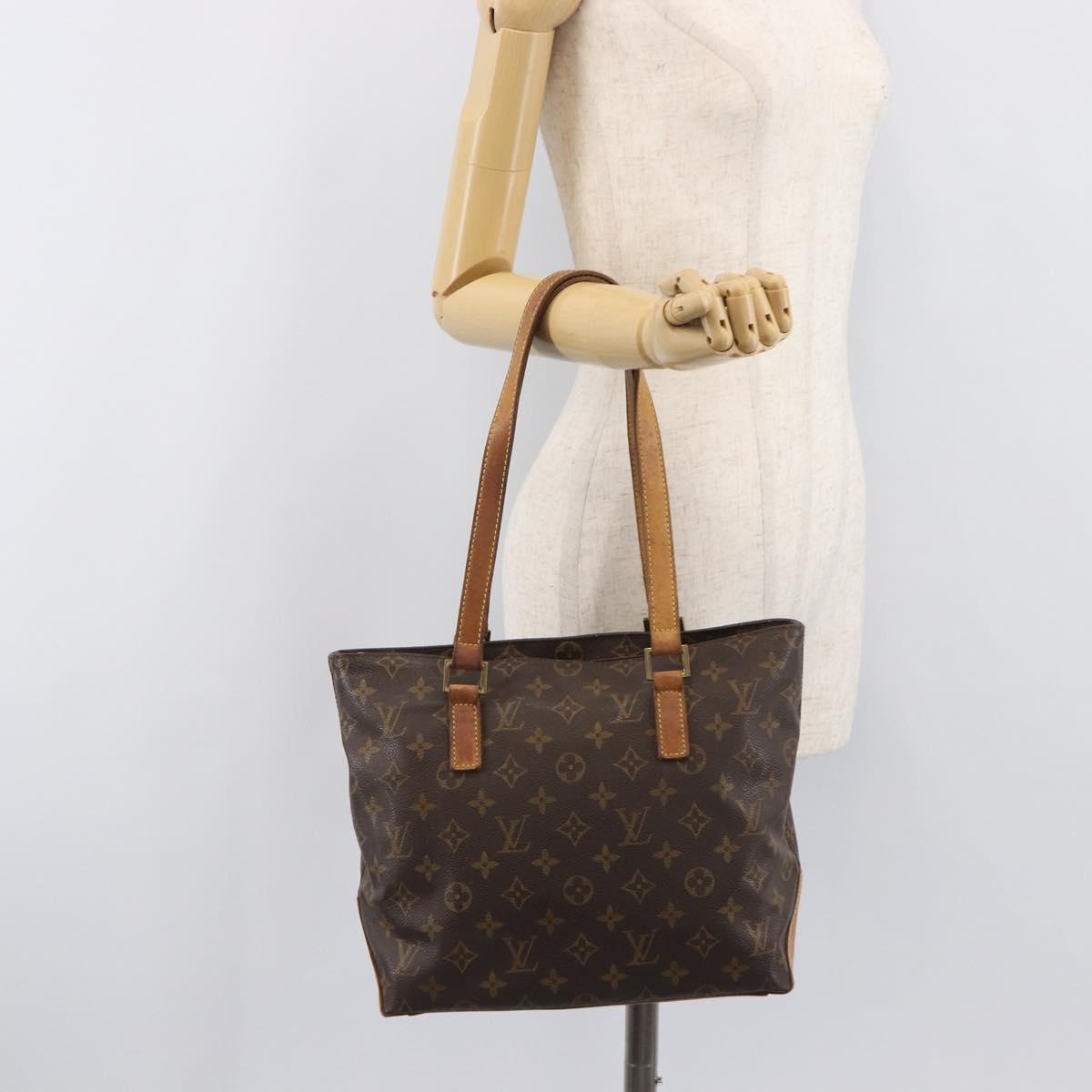 LOUIS VUITTON Monogram Cabas Piano Tote Bag M51148 LV Auth 201480